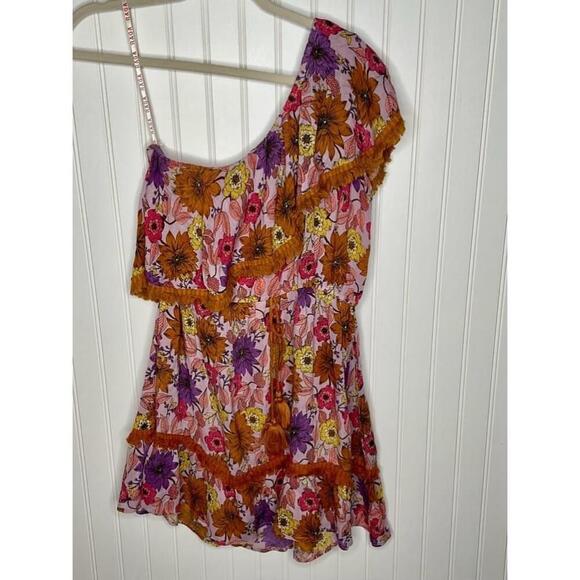 Women's Raga wild garden Floral One Shoulder Dress Size M NWOT - Picture 2 of 7